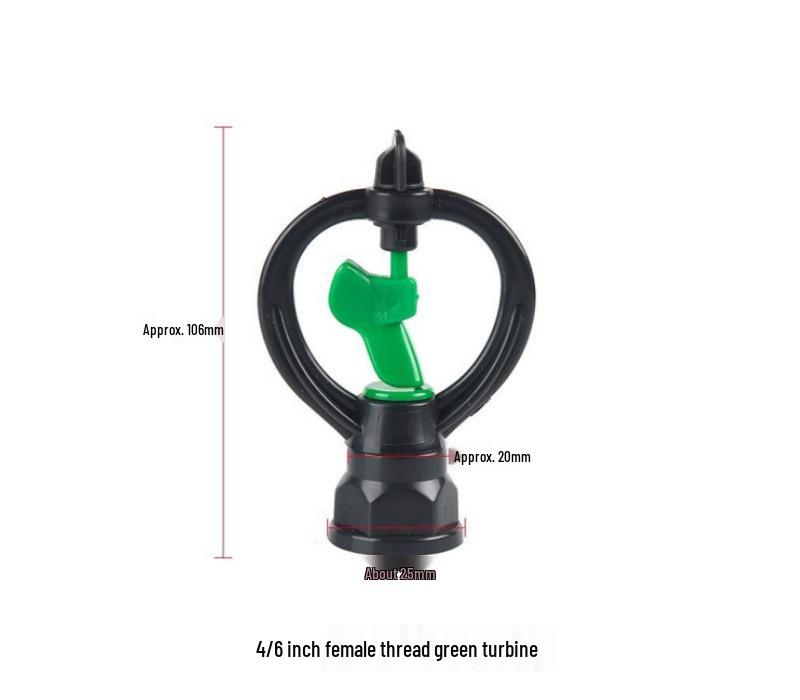 4/6 Vane Blue Butterfly Nozzle for Agricultural Irrigation Turbine Sprinkler