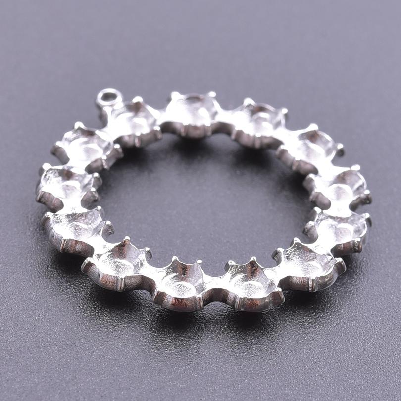 100% Stainless Steel Heart Cross Star Moon Charms For Jewelry Making Diy Stone Crystal Enamel Connector Metal Pendant Accessorie