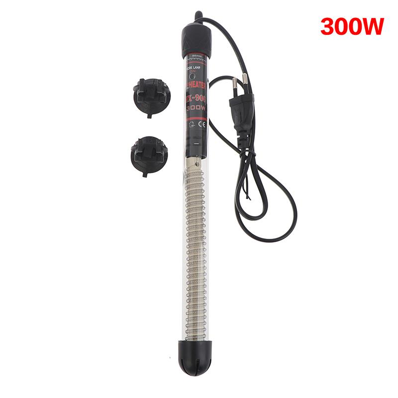 Eu Plug Adjustable Temperature Thermostat Heater Rod Glass Aquarium Heater 25-300W Submersible Fish Tank Water Heating Rod