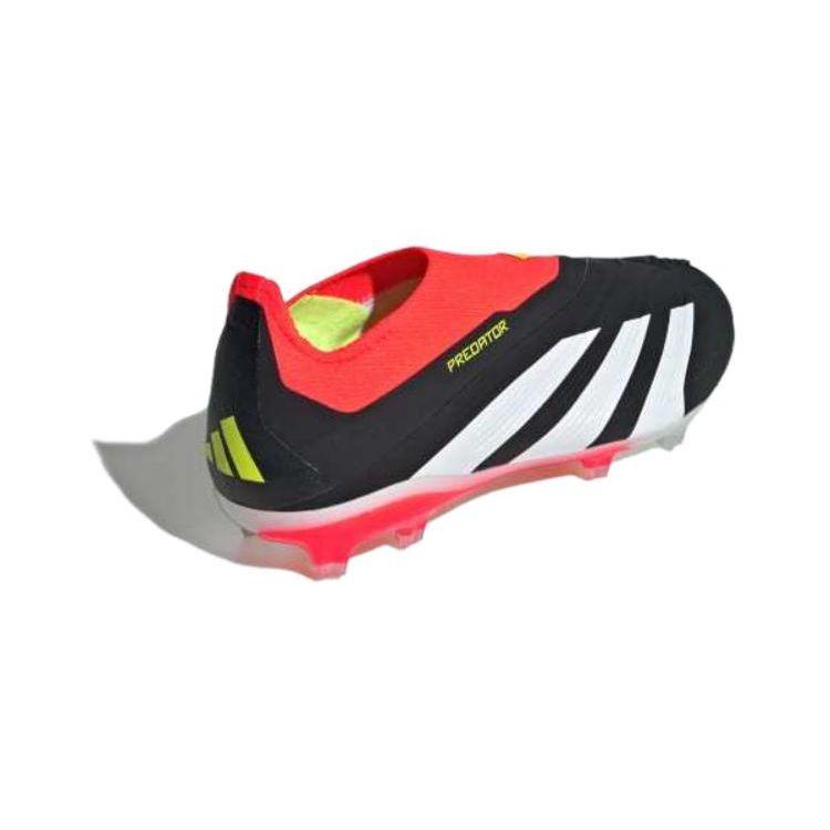 Adidas Predator 24 Elite Bezsznurowane FG J Pakiet Energii Słonecznej Dziecięce Buty Sportowe Czarne Rdzeń-Czarne Chmura-Białe IG7753