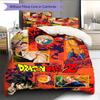 DBZ Decor Pattern Bedding Quilt Set Quilt Cover Pillowcase Home Decoration Birthday Gift (1 * Duvet Cover + 2 * Pillowcase, Without Core)