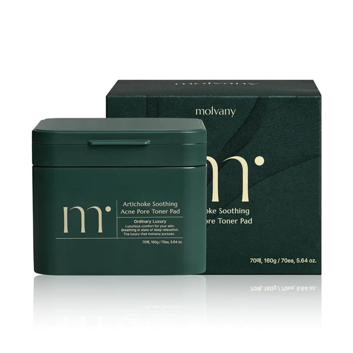 molvany Artichoke Soothing Acne Pore Toner Pad 160g 70EA