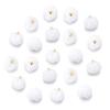 20pcs Plush Fur Covered Ball Beads Charms Imitation Rabbit Fur Pompom Pendant For Jewelry Making DIY Necklace Bracelets Earrings