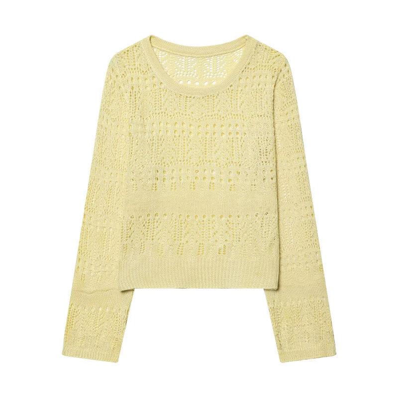 2026 Spring Fashionable European & American Loose Candy Color Knitwear Medium