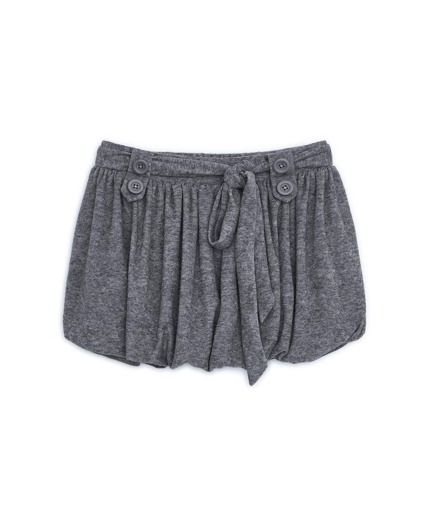 Hug Your Skin Strap Balloon Skirt (Melange)