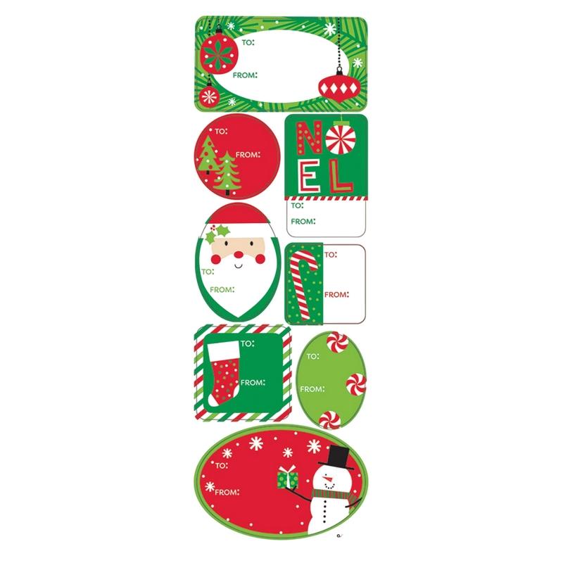 Amscan Jolly Christmas Labels Set (Pack of 48)