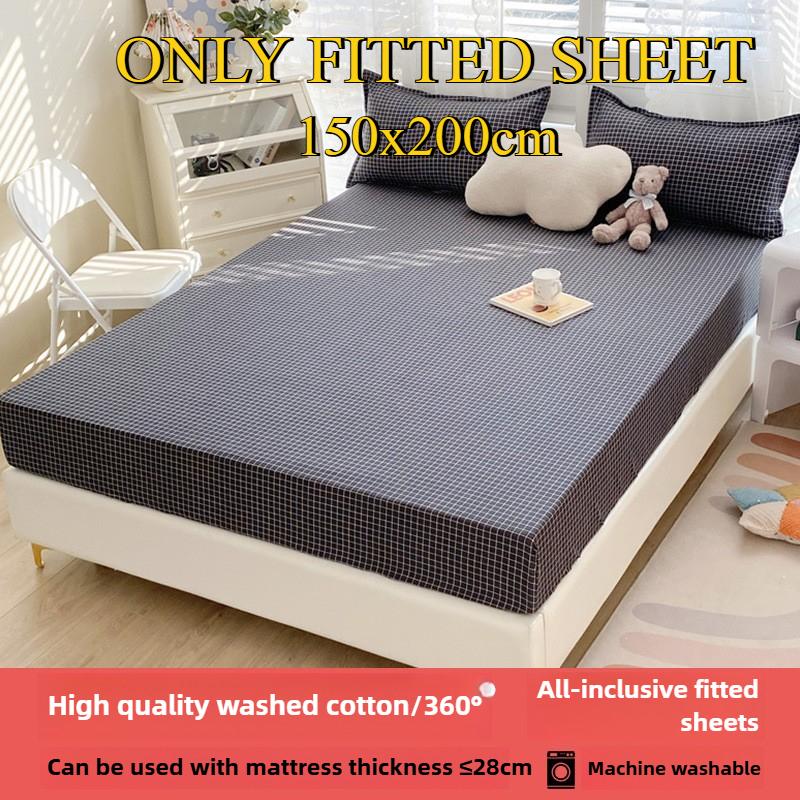 Sábana Bajera No se decolora No hace bolitas Sábana de una pieza Antideslizante Multiespecificación Ropa de Cama Cubrecama Protector