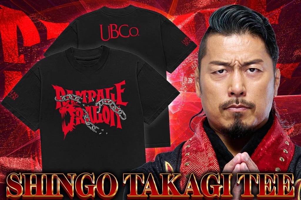 New Japan Shingo Takagi x Unbound S 7167104954 Pro-Wrestling Co. T-shirt