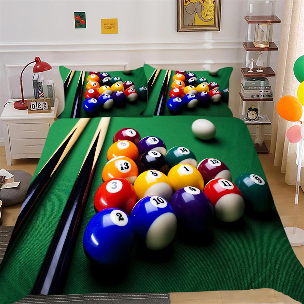 Pościel z nadrukiem w kulki Pokrowiec w pełnym rozmiarze Pościel dla chłopca Projekt Wysokiej klasy poliestrowa, fajna pościel do domu