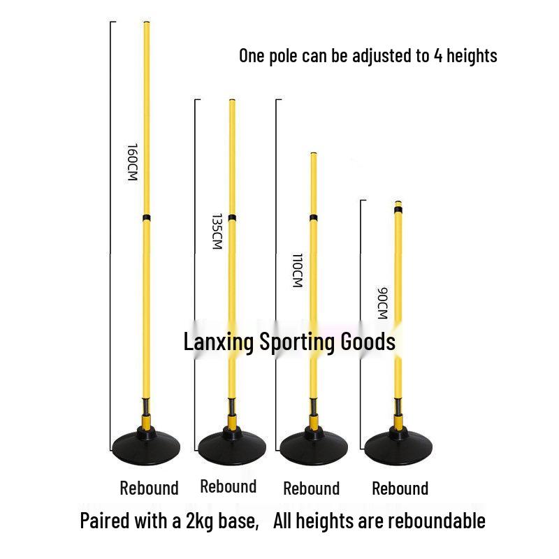 Roly-Poly Basketball and Football Training Slalom Pole - Middle School Exam Practice and Teaching Aids.