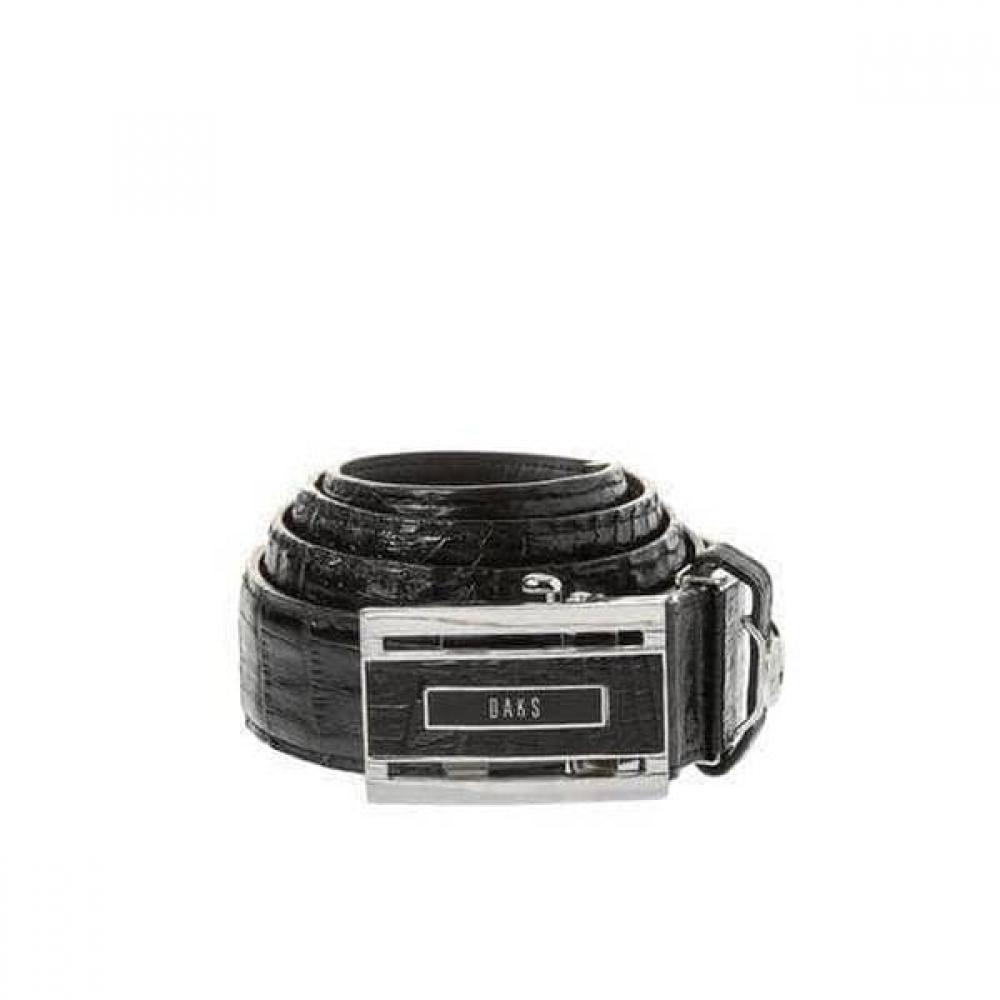 Daks Black Premium Caiman Leather Automatic Belt