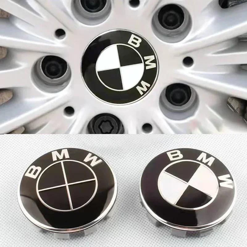 2026 Hot 4pcs 56mm 68mm Car Wheel Center Hub Caps ABS Tire Cover Sticker For BMW M Emblem E46 E36 E34 F10 E90 F30 E60 F30 E53 E30 E92 E87