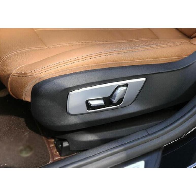 Car Seat Adjust Handle 18-22 Panel Cover Trim Matte Silver For BMW 5 Series G30