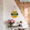 2D Flat Father's Day Themed Aluminum Pendant, Available In Various Sizes. Featuring Fun French Studio Quotes, It's An Ideal Choice for Home Décor
