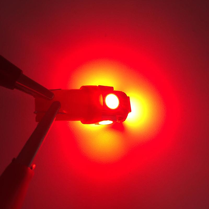 10/20/30/50 PCS T10 W5W LED Bulbs For Car Interior Dome Maps Reading Door Trunk Lights 12V 5050-5SMD 7000K White Red Yellow Blue Dome Lights 6
