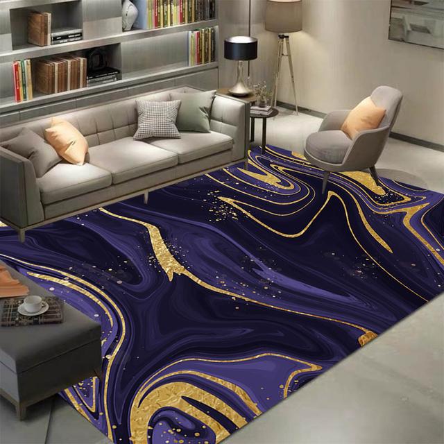

Чернила брызги золота картина маслом абстрактные ковры гостиная декор домашний ковер для спальни моющийся без выцветания большой площади напольный коврик 120x160cm