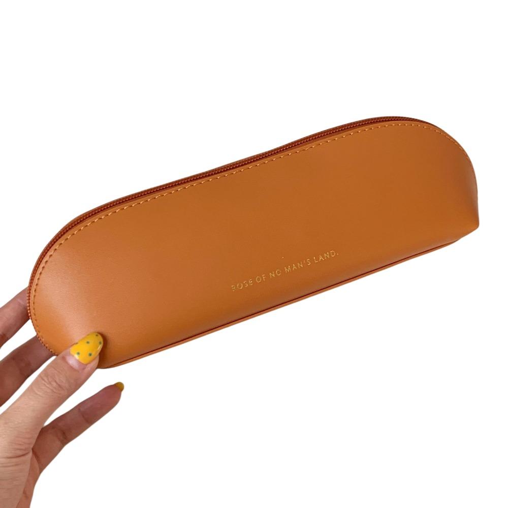 Protective Case Makeup Brush Storage Bag PU Leather Makeup Brush Pouch Makeup Brush Holder  Women коричневый