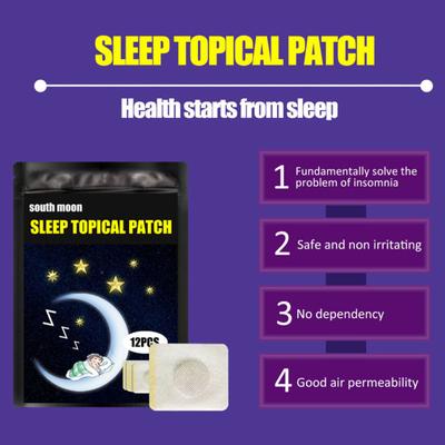 Yousheng 12Pcs/Pack Sleep Sticker Natural Lightweight Healthy Sleep Care Topical Patch for Emotional Impulse