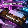 Custom Name Personalized horror theme Pattern Mousepad, Laptop PC Desk Mat, Decorative Desk Mat for Home Keyboard Pad Gift