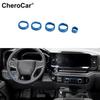 Center Control Headlight Radio AC Switch Knob Ring Trim For 22+ Chevy Silverado