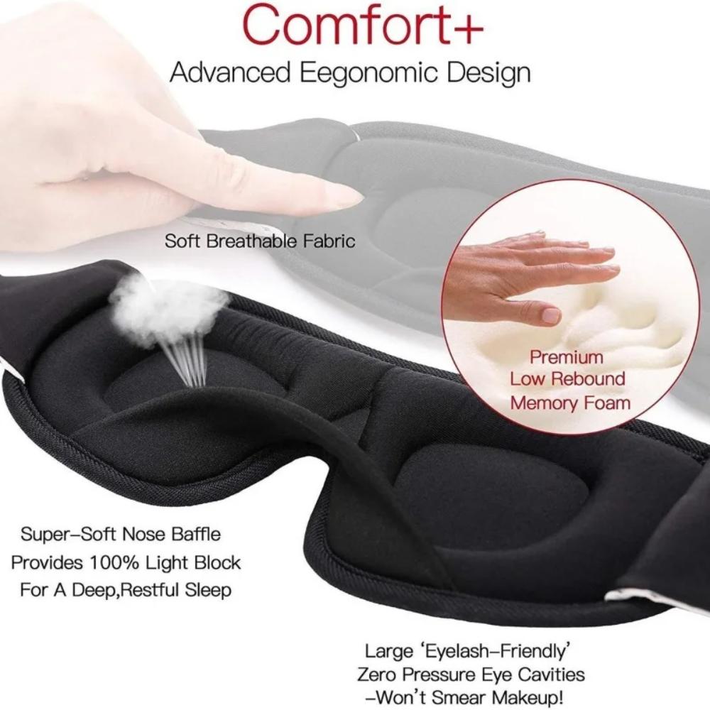 New Hot Extensions 3D Sleeping Eye Mask Rest Eyemask Aid Eye Shade Cover Pad Soft Blindfold SleepTools 100% Block Out Light