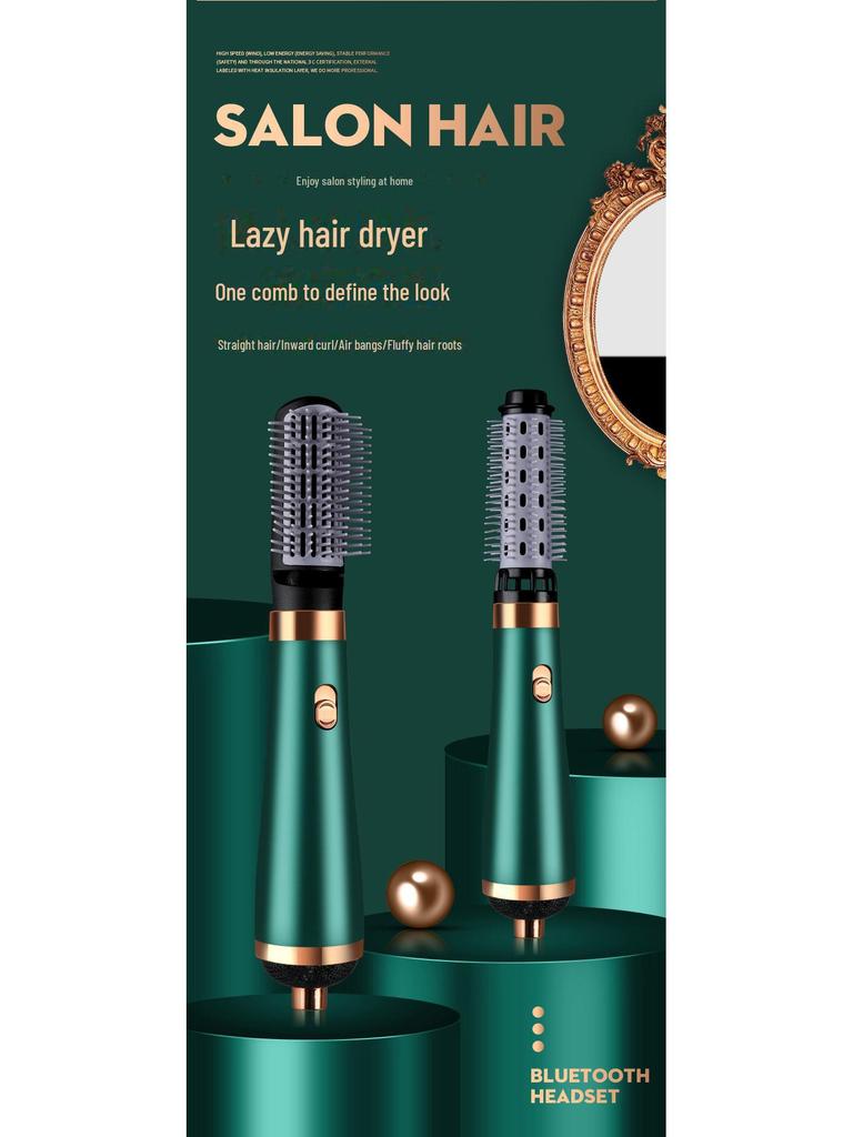 High-Speed 6-in-1 Hair Styling Tool: Dryer, Straightener, Curling Iron with Negative Ion Technology
