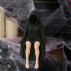 Gothic Bookshelf Sculpture Sexy Black Robe Female Figure Resin Spooky Woman Figurine for Halloween Desktop Decoration