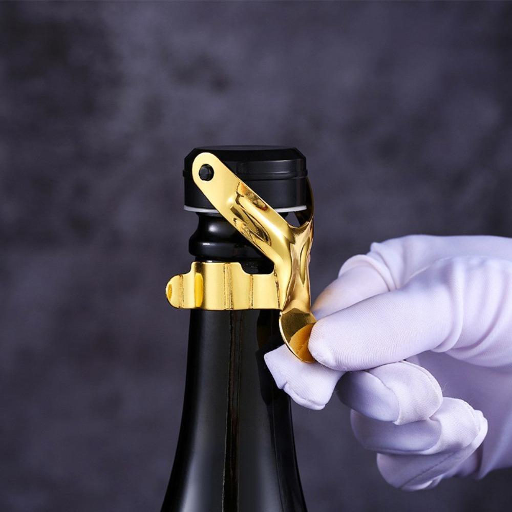

2Pcs Reusable Champagne Bottle Cork Stainless Steel Wine Bottle Cap Wine Bottle Stopper Home срібний/білий