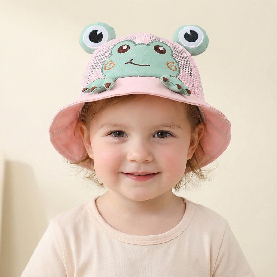 Adorable Frog Baby Sun Hat - Lightweight Spring/Autumn Bucket Hat for Boys & Girls 1-2 Years
