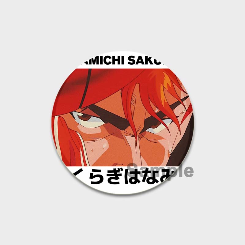 32/44/58MM Handmade Anime Lapel Pins, Kaede, Rukawa, Ryota, Miyagi, Hisashi, Mitsui, Kawaii, Figure Brooches for Bag Clothes