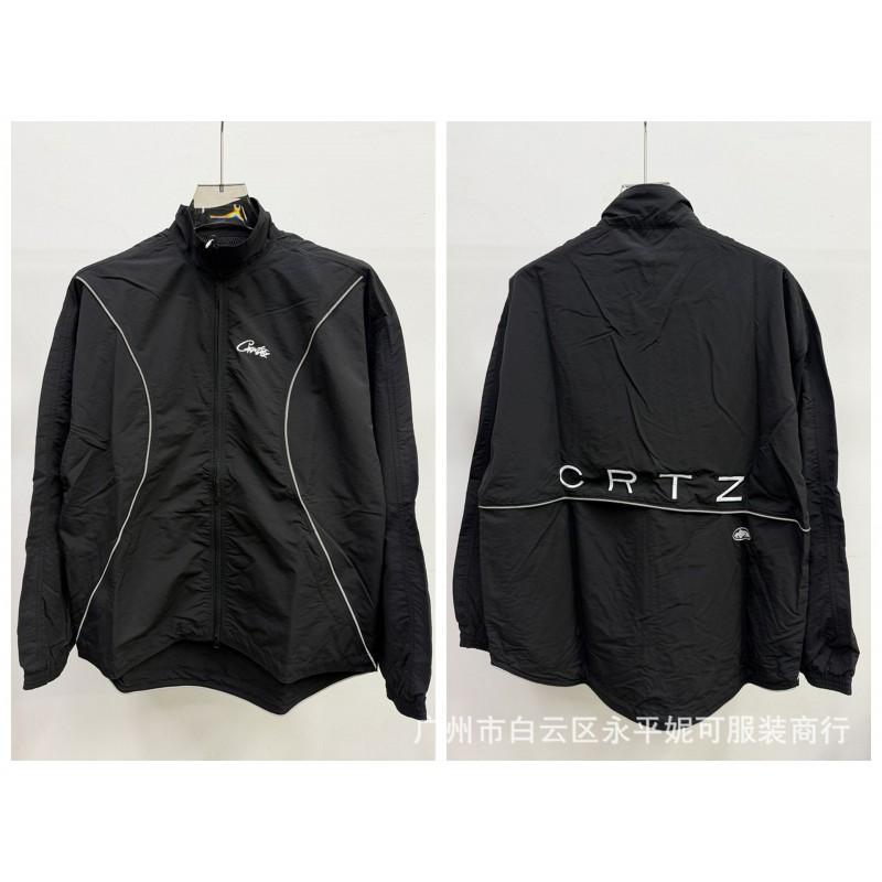 Mens Stand Collar Windbreaker Tracksuit Set Sporty Hoodie-Free Jacket Jogger Pants Casual Streetwear 2025