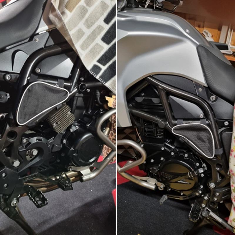 Motorcycle Storage Bags 2X Motorcross Tool Side Bag Motorcycle Frame Bag Seat Tube Accessories Storage Package For Motorcross