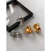 Minimalist Irregular Earrings Women's Niche Design Premium European and American Gold Graceful Earrings