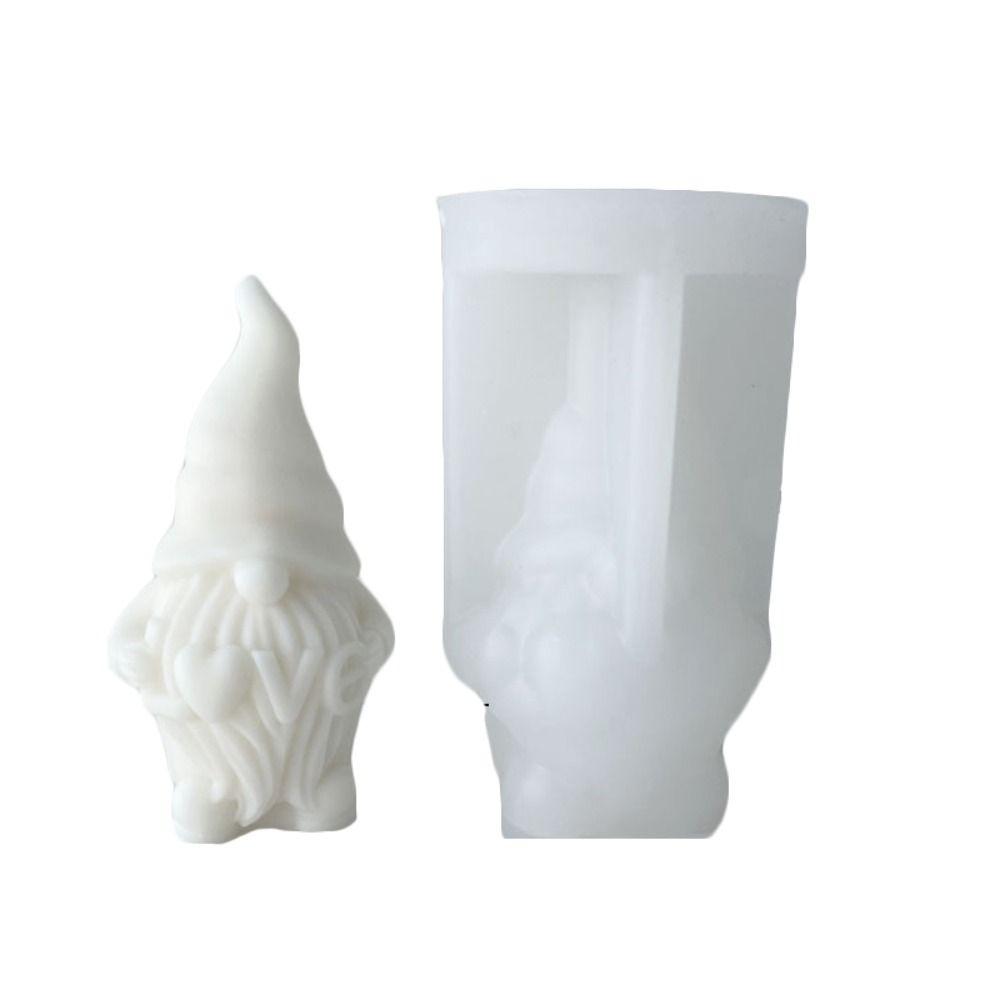 3D Santa Claus Mold Silicone Soap Mould Epoxy Resin Candle Mold Christmas Decoration