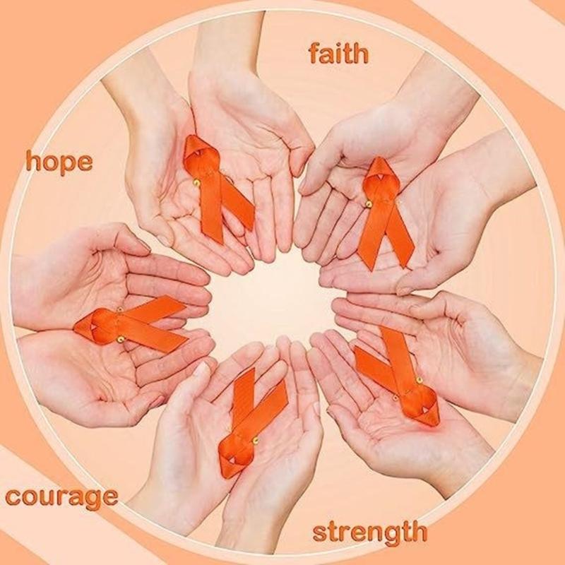100pcs Awareness Enamel Lapel Pin Ribbon Brooch Breast Cancers Health Care Public Welfare Badges Jewelry Accessories