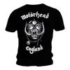 Offizielles Motorhead England Herren Schwarz 100% Baumwolle T-Shirt Herren T-Shirts Oberteil mit Rückendruck Motorhead T-Shirt