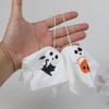 8Pcs Halloween Hanging Ghost Puppet Kids Gifts Cute Polyester Ghost Ornament for Halloween Party Home Indoor Outdoor Decoration