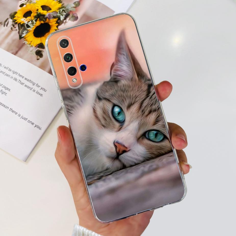 For Huawei Honor 20 Case YAL-L21 YAL-AL00 Luxury Painted Cover Soft Silicone Phone Case For Huawei Nova 5T Nova5T Honor20 Bumper