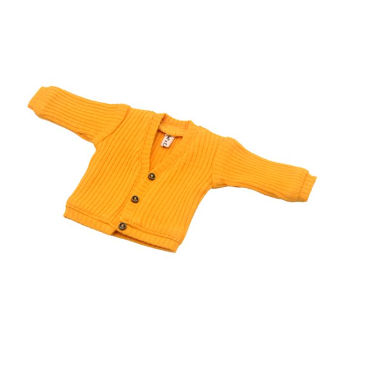 Clothes for doll Fashion multicolor cardigan short skirt  jeans fits Blyth Azone OB22 OB24 doll accessories