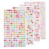 1792/3584Pcs 4/8Sheets Colorful Rhinestone Stickers 3/4/5/6 Mm Self Adhesive Rhinestones Gems Stickers for DIY Decoration Crafts