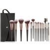 15pcs/set Face Bronzer Makeup Brushes Kit Make Up Tool Liner Brow Brush Portable Eyebrow Brush  Lady