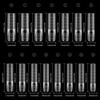 120 Pcs/Box Space French Dual Forms 15 Sizes Clear Zone Molds For Builder Gel Extension Professional Salon Home Manicure Diy