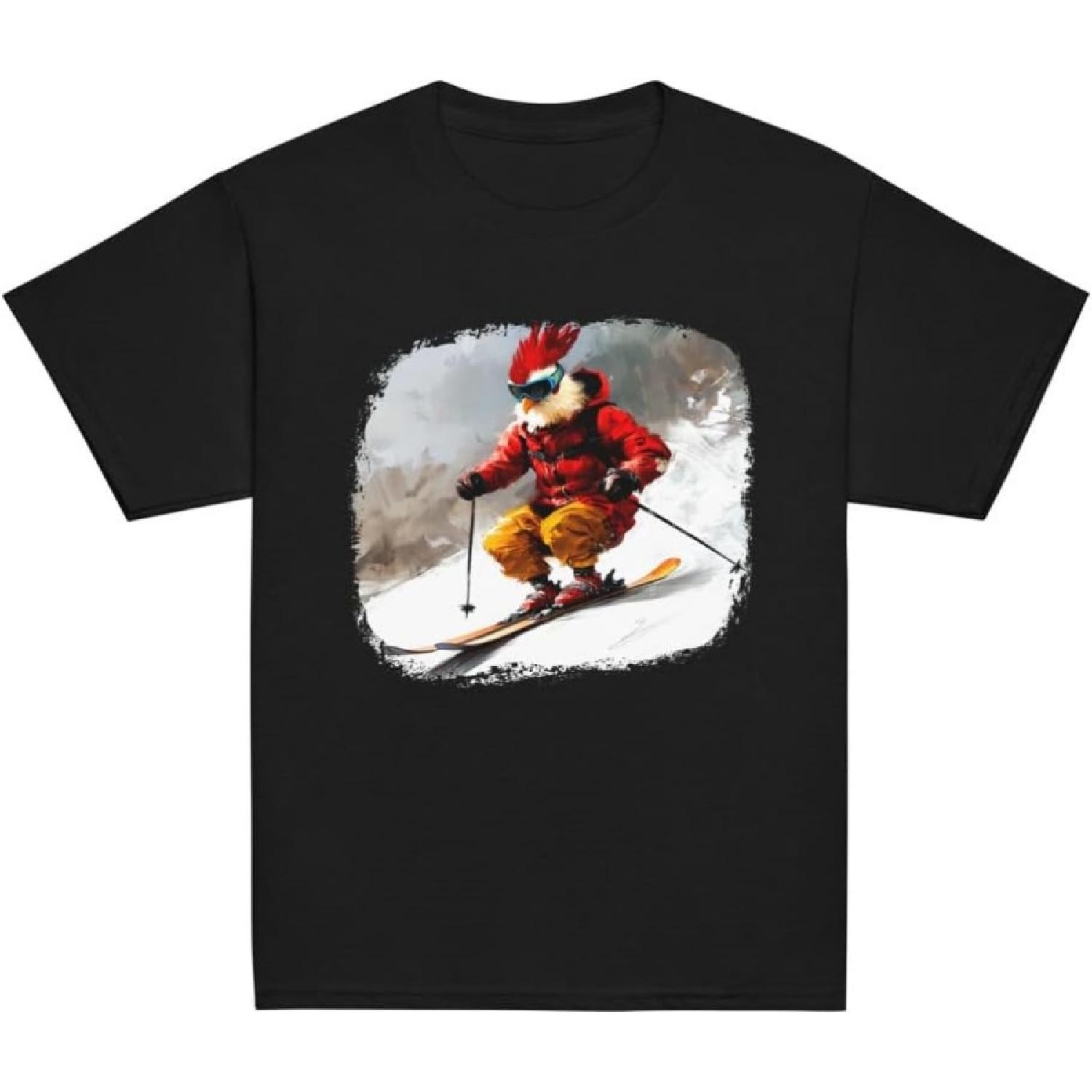 Chicken Ski_Skier Chicken Youth T-Shirt XXXXXL разноцветный