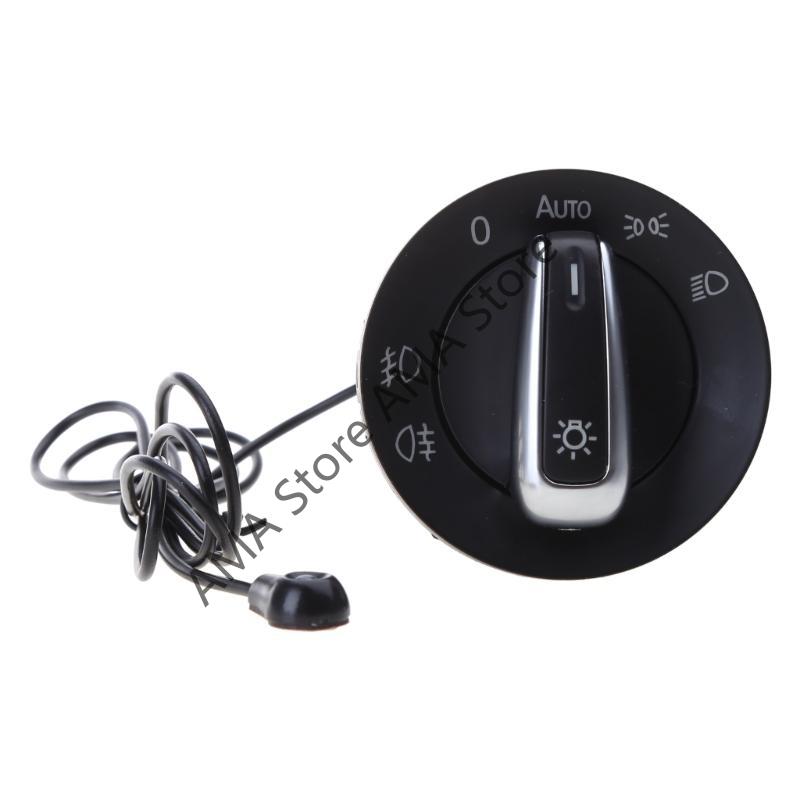 X7JF Car Headlight Switch Auto Interior Fog Lamp On Off for Golf 4 MK4 B5 Plug
