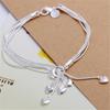 Silver Plated Tai Chi Tassel Bracelet Elegant Handmade Charm Jewelry for Women