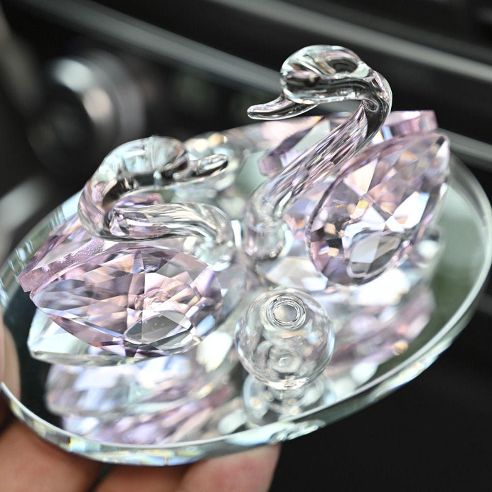 -encrusted Car Perfume Seat Crystal Swan Car Accessories Animal Ornament Swan Figurine