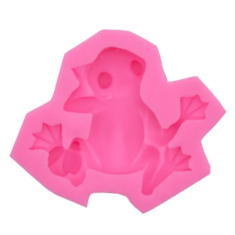 3D Frog Chocolate Mold DIY Handmade Soap Epoxy Mold Cake Mold Silicone Mold Baking Tools Cake Decoration