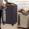 Wheeled Oxford Cloth Laundry & Storage Basket for Clothes and Yoga Mats