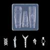 Precise Embossed Pattern Nail Art Silicone Molds 3D Carving Templates For DIY Nail Charms Manicure Embellishment Tool