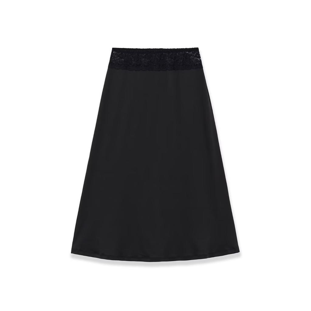 Europäischer und amerikanischer Stil, neue Damenbekleidung, ausländischer Stil, Mode, klassisch, elastischer Spitzen-Patchwork-Rock mit mittlerer Taille